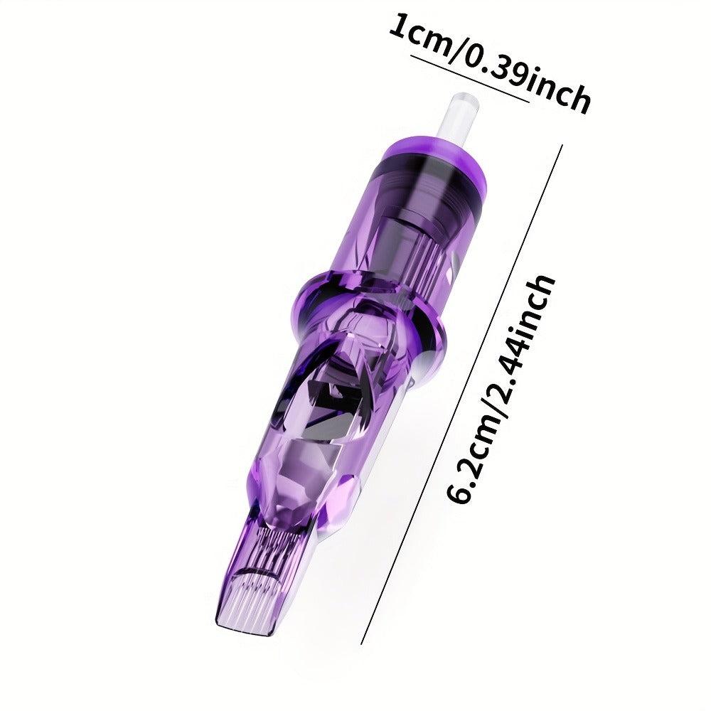 Tattoo Cartridge Needles 50pcs Mixed Set — GOLDPLUME Round Liner 01RL 03RL 05RL 07RL 09RL, Individually Sealed, Fits All Tattoo Machines, for Artists & Beginners