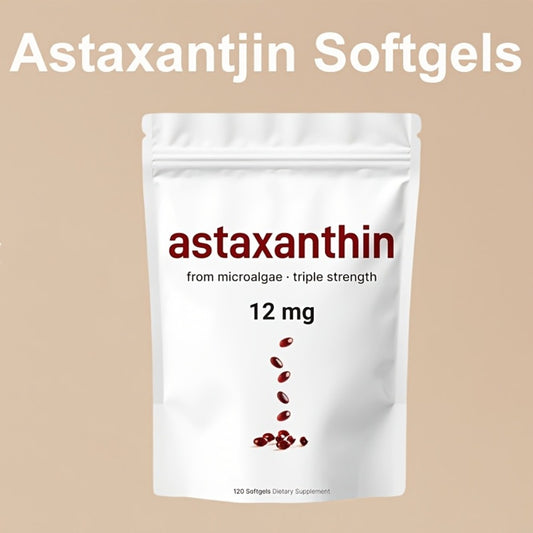 Astaxanthin 12Mg, 120 Softgels, 4 Month Supply | Premium Astaxanthin Antioxidant Supplements* | Fresh Microalgae Source | Triple Strength, Easy to Swallow