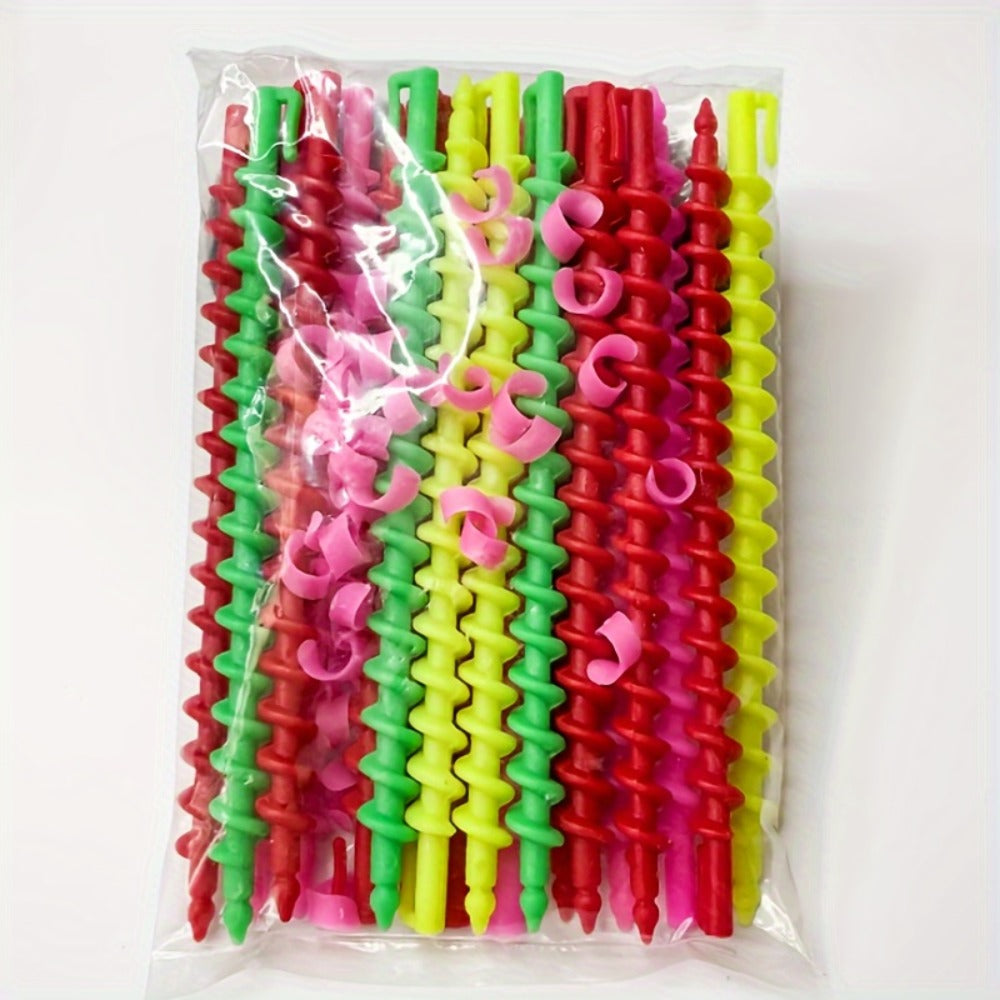39/42pcs/Set Spiral Curling Hair Sticks, Professional Curler Set, Plastic Perm Rods for Hair Styling Hair Styling Tools