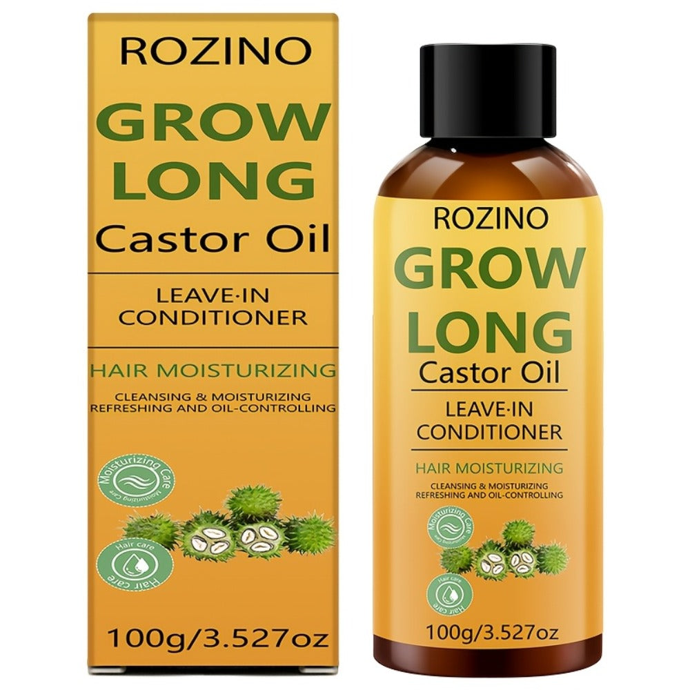 Castor Oil Hair Conditioner 100ml - Deep Repair Thickening Scalp Treatment for Dry Damaged Thinning Hair - Strengthens Roots Removes Dandruff Controls Oil & Prevents Hair Loss for All Hair Types