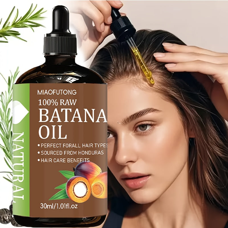 [Secret Of Long Hair] 1.01oz Honduras Batana Oil Nourishes And Strengthens Hair, Pure Cold Pressed - Making It Stronger, Brighter, And Healthier - Moisturizing Formula Suitable for All Hair Types