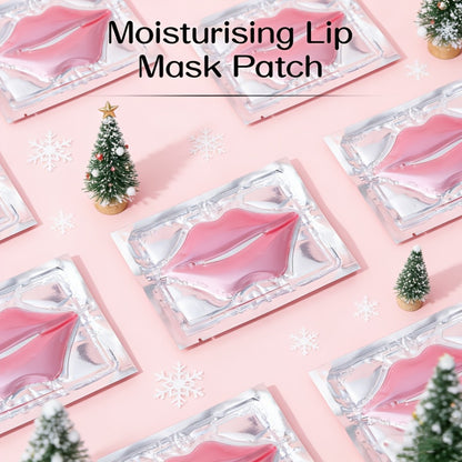 Lip Mask 50pcs Crystal Pink Moisturizing Deeply Hydrating Lip Patches for Dull Dry Lips Plumping Pink Fresh Look Gift for Women Mothers Bulk Gift Set
