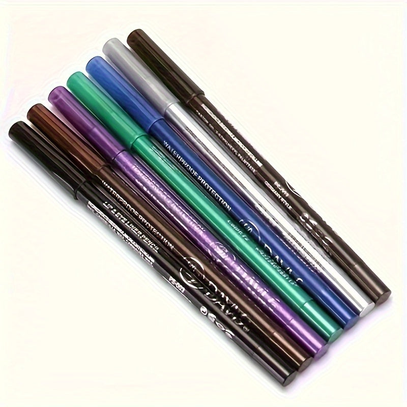 Christmas 12 Eyeliner Pens with Pencil Sharpener Set Makeup Multicolor Eyeliner Pen Set Durable Waterproof And Color Fast Perfect Gift Winter Makeup Valentines Day Gifts