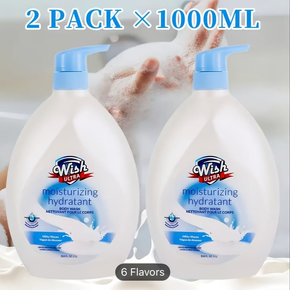 [Body Wash for Men & Women] 33.8fl.oz Body Wash for Men & Women, Long-Lasting Fragrance, Notes of Cucumber & Melon Flavor, Deep Cleaning, Make the Skin Smoother, Effectively Remove for Removing Stubborn Dead Skin, Excess Oil, Black * White Heads