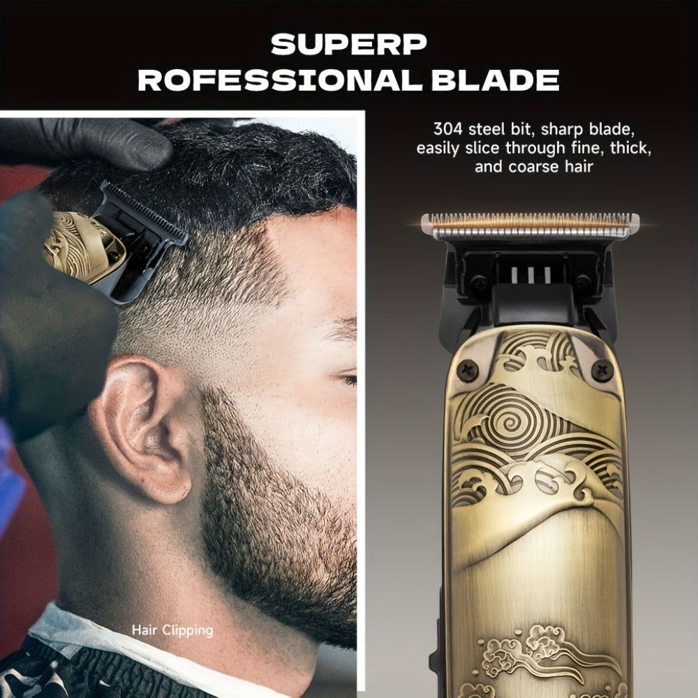 Foil Shaver for Men — Electric Razor, Beard & Mustache Trimmer, Cordless Head Shaver for Bald Men | Barber Shears Haircutting Kit | Father's Day Gift for Dad