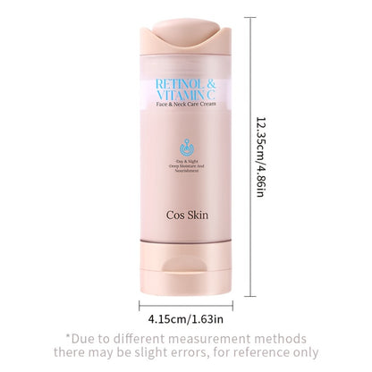 Retinol Face Cream Vitamin C Anti Aging Moisturizer Skin Elasticity Hydrating Fast Absorbing Non Greasy Gentle Non Irritating Daily Skin Care