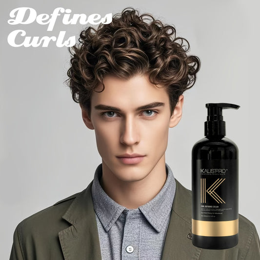 Men'S Controlled Chaos Curl Cream - A Styling Product Designed for Wavy And Curly Hair, Boosts Shine And Hydration, Leaves No Sticky Residue, Frizz, And Is Sulfate-Free (10.14Oz)