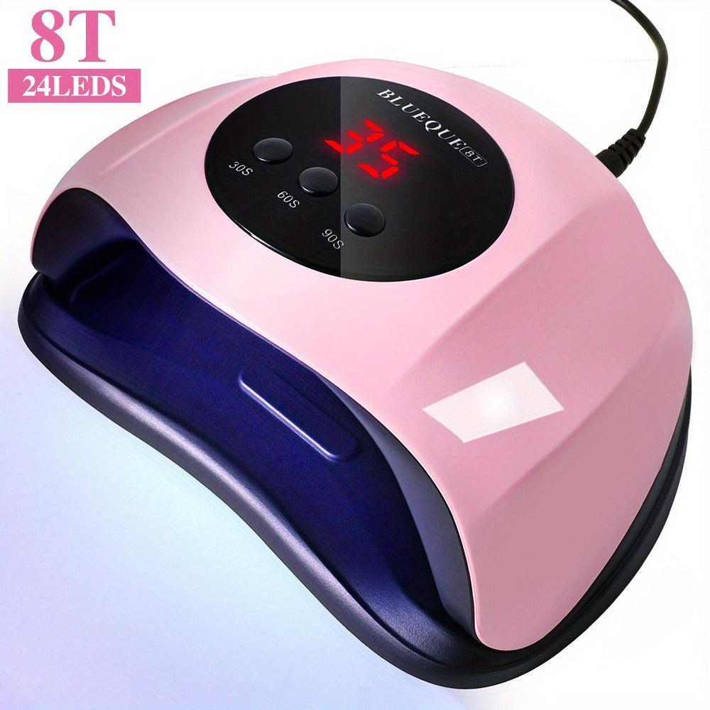 Professional /LED Nail Lamp with LCD Display & Sensor Suitable for /LED Nail Polish, 4 Timer Settings, Instant Nail Dryer for Gel Polish, Lamp for Home Salon, Nail Glue Tool, No Adapter Required Gift for DIY