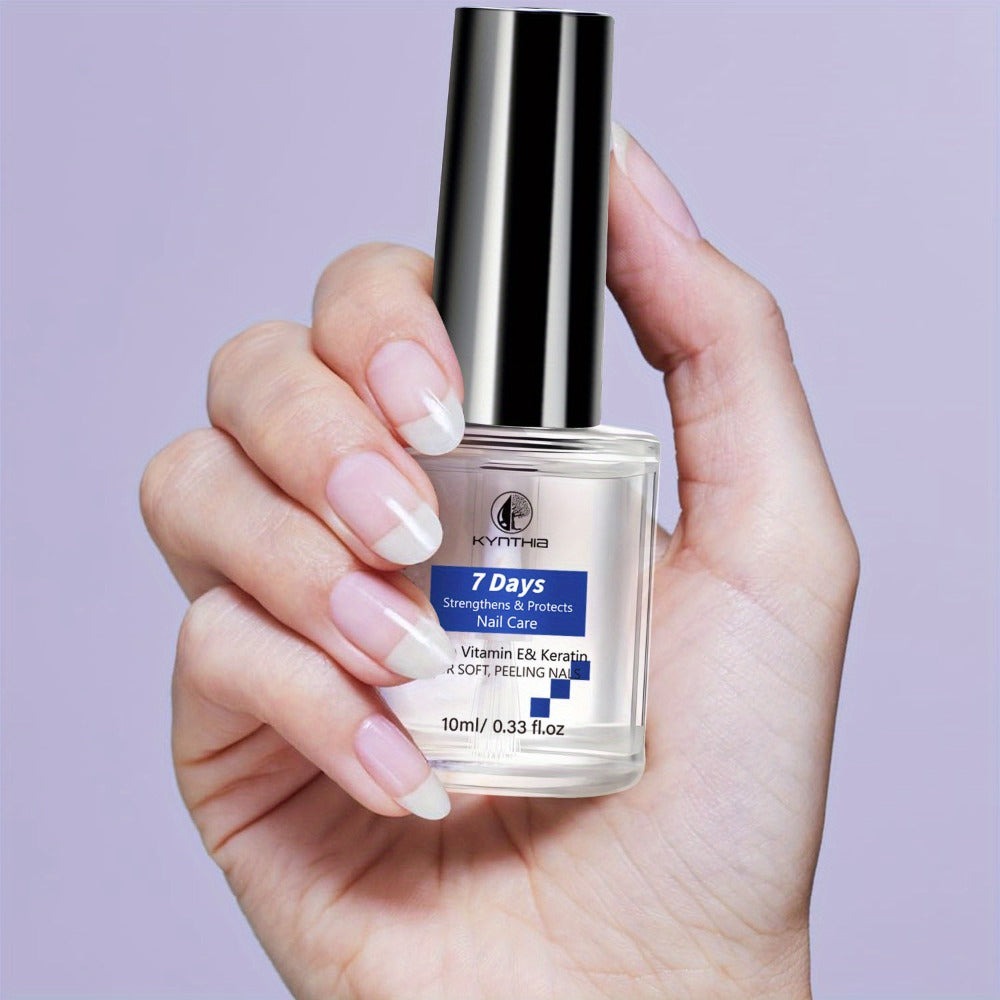0.34oz/0. 33fl. Oz Nail Strengthener Oil, 7 Days Protection with Vitamin E & Keratin for Soft, Peeling Nails, Nail Care Serum to Stop Nails from Chipping and Peeling