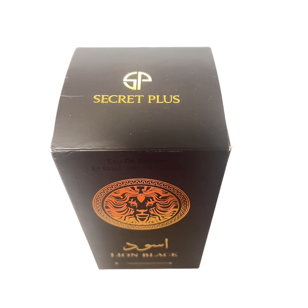 Oriental Perfume for Men Eau de Parfum 3.4oz | Lion Black Arabian EDP Spray Long Lasting | Bold Masculine Fragrance Dates Daily Parties Valentine Gift Him