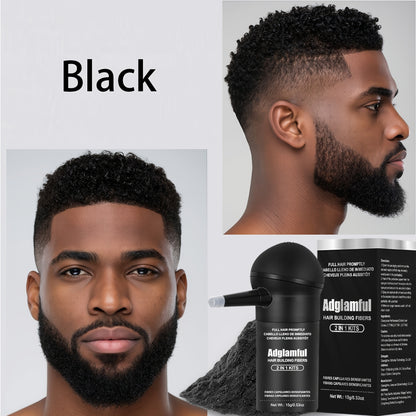 Hair Building Fibers 2-in-1 Kit 15g - 1-Second Adsorption Natural Invisible Thinning Hair Concealer | Covers Gray | For Men & Women | 4 Shades