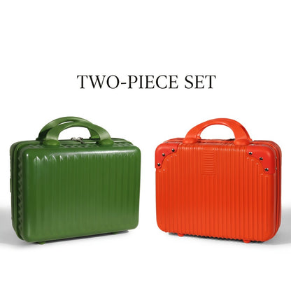 Makeup Travel Case Hard Shell Portable Cosmetic Bag Suitcase Waterproof Pressure-Proof with Elastic Band Small Carry-On Case for Women Travel Camping Gym 30x25x15cm