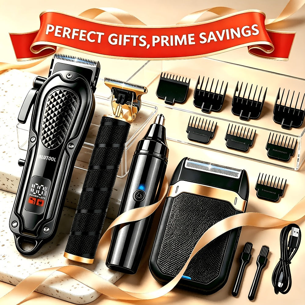 [Gifts for Men] 2pcs/4pcs Men's Cordless Hair Clipper Kits with USB Electric Hair Trimmer Suitable for, Travel, Barber Tools for Haircutting, Gifts for Men, Husbands, Boyfriends, Car Use, USB- Barber Kits