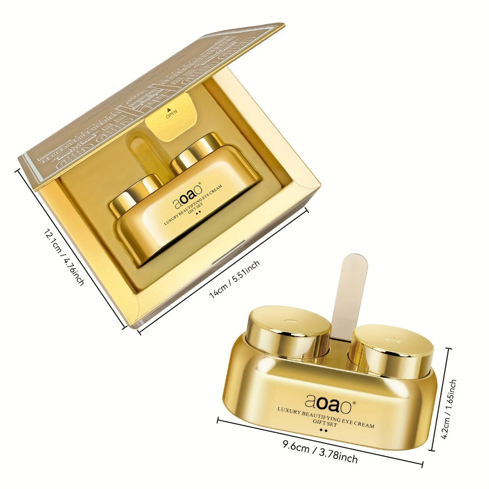 Caffeine Day & Night Eye Cream Peptide Firms Moisturizing Collagen Eye Area Hyaluronic Acid Brighten Skin Eye Essence