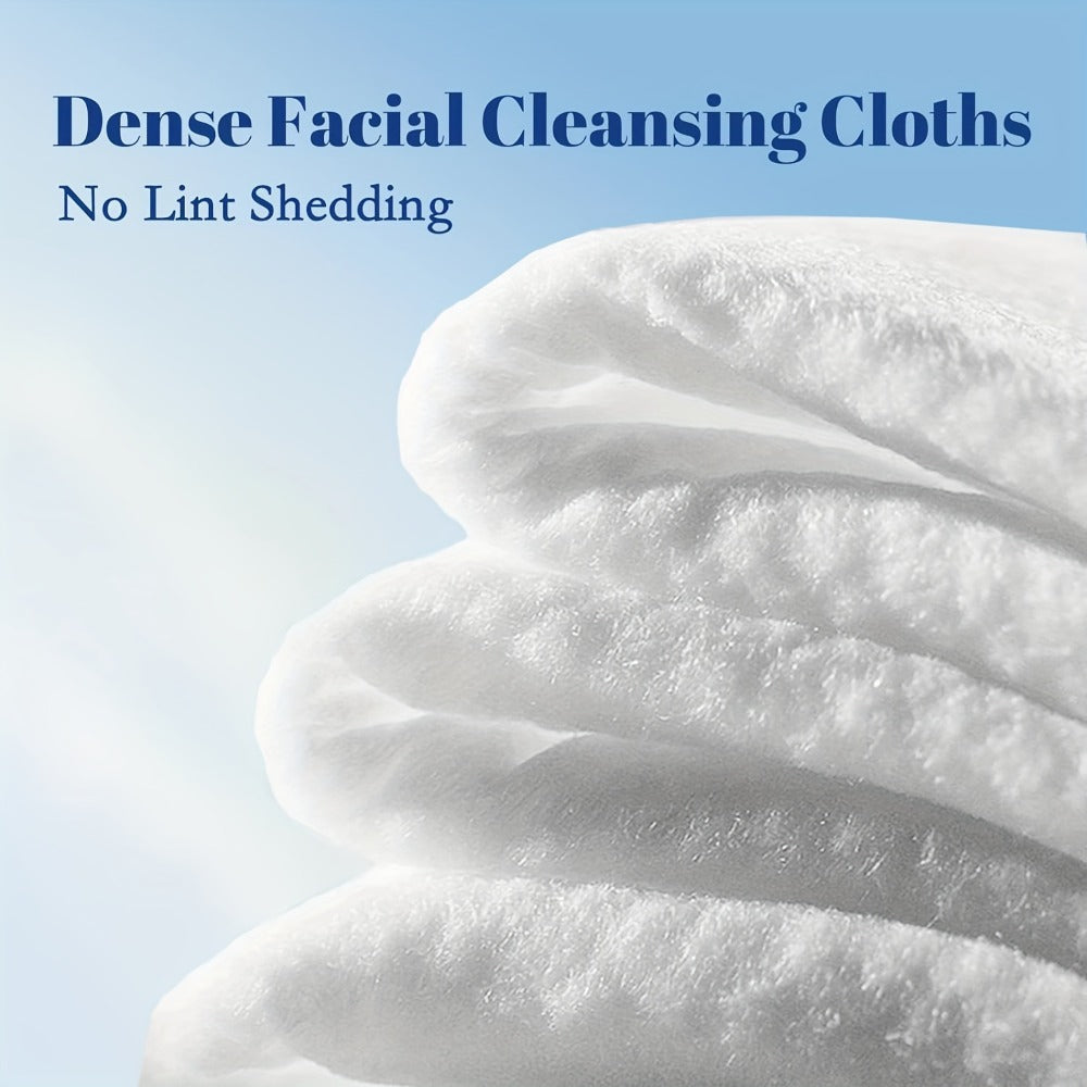 10.24*11.81inch 50/150pcs Disposable Facial Towels, Ultra-Soft, Unscented Cleansing Wipes for Skin Cleaning, Suitable for All Skin Types, Multi-Purpose Makeup Remover And Thick Cleansing Towels -- 50 Sheets Per Box.