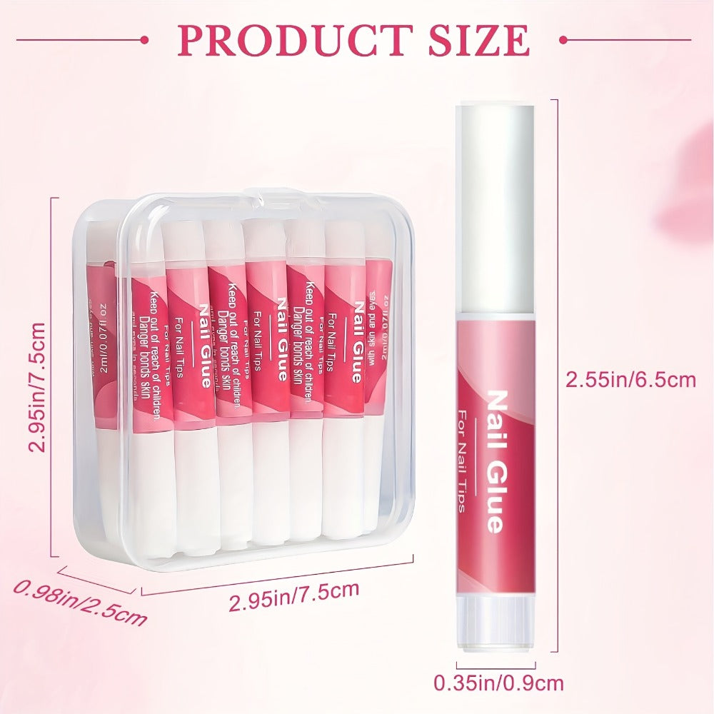 28pcs for Nail Glue for Press on for Nails for Nail Tips Acrylic Long Lasting Super Strong for Nail Glue for Nails Salon Home