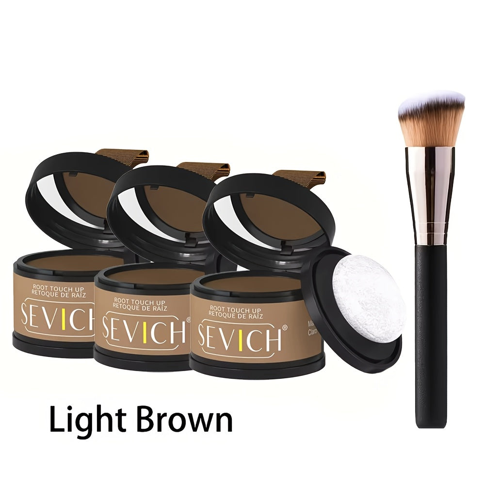 Sevich Hairline Powder, Hairline Concealer And Volumizing Powder for All Hair Types, Root Touch Up And Cover Up
