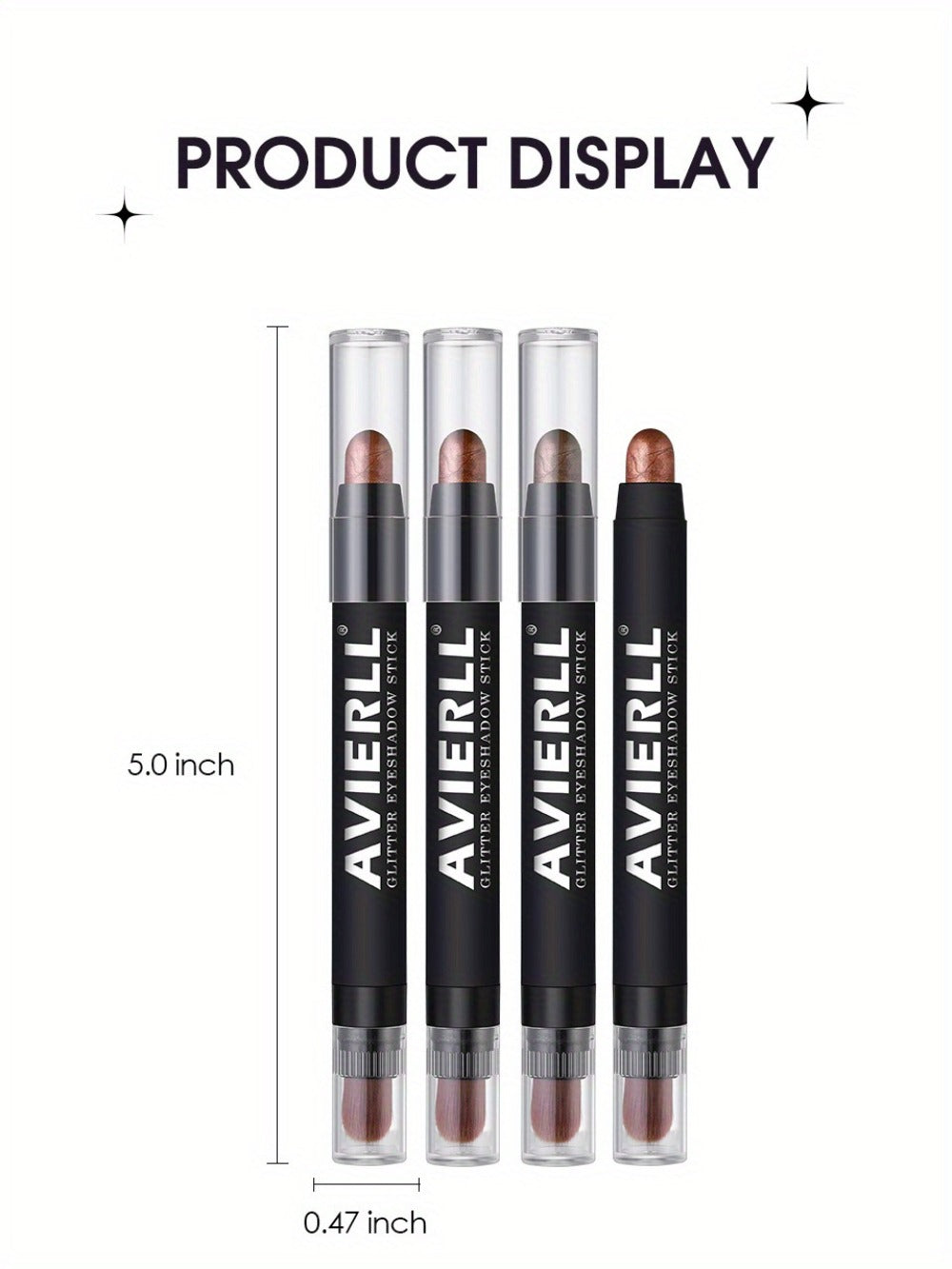 Eyeshadow Stick Set 8PCS Waterproof Long-Lasting - Shimmer, Pearlescent & Matte Eye Shadow Pencil for Smoky, Natural & Glitter Looks, Blendable Creamy Formula, Gift for Her