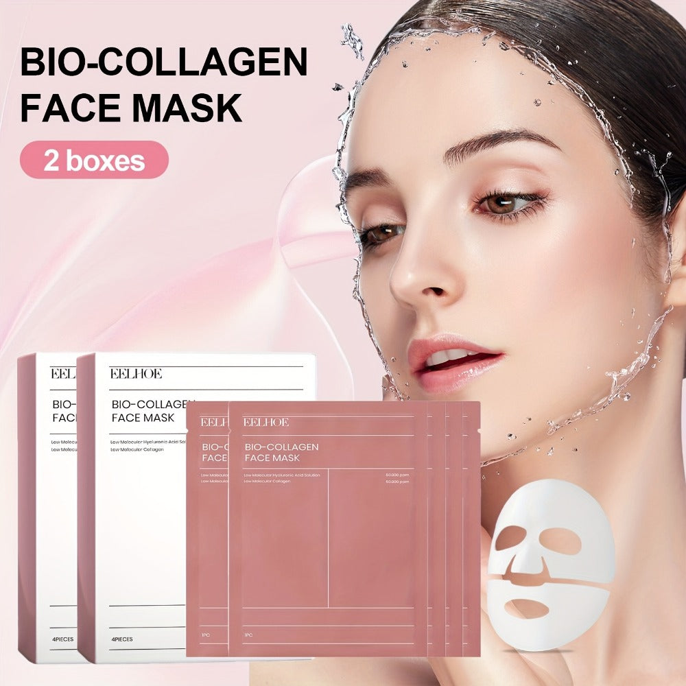 3 Boxes Of 12 Hydrating Masks Containing Glycerin, Hyaluronic Acid, Collagen, Deeply Hydrating And Moisturizing Facial Skin, Valentine's Day Beauty Tools Gift, Valentine's Day Gift for Her Beauty Kit (Pink)