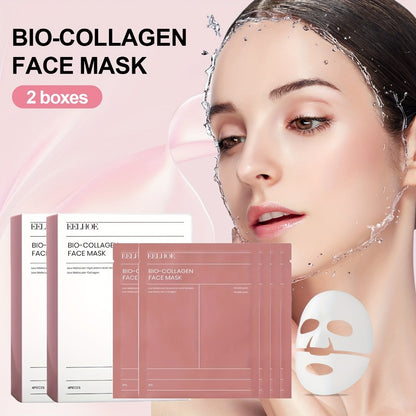 Hyaluronic Acid Face Mask 36pcs 3 Boxes Glycerin Collagen Deep Hydrating Sheet Masks Unscented Moisturizing Facial Masks for All Skin Types - Valentine's Day Gift
