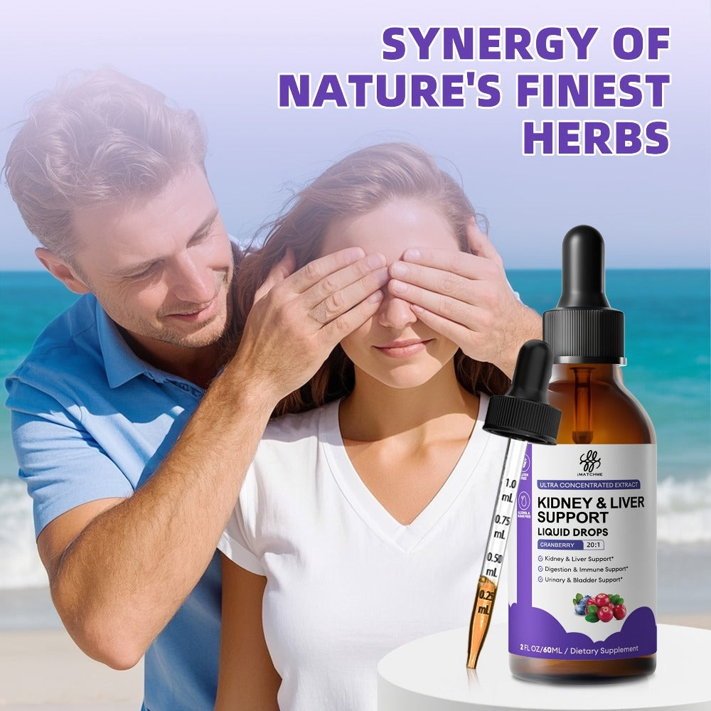 27-In-1 Complex Kidney And Liver Support Drops - Alcohol-Free, Made from a Variety of Natural Herbs Carefully Selected Ingredients, Support Liver Health, Balanced Health, 1/2/3Bottles