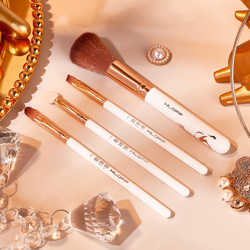 [Luxurious Gift Set] Luxurious All-in-One Makeup & Skincare Gift Set | Elegant Rose Golden Box with Deer Motif, Complete Cosmetic Kit for Beginners | Ideal Christmas or Valentine's Day Present for Women and Moms, Makeup Accessories
