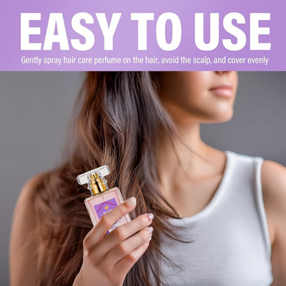 Hair Perfume Spray for Women — Alcohol-Free Pheromone Scent with Squalane, Nourishing & Hydrating Hair Shine Oil, Long-Lasting Floral Sweet Fragrance 50ml