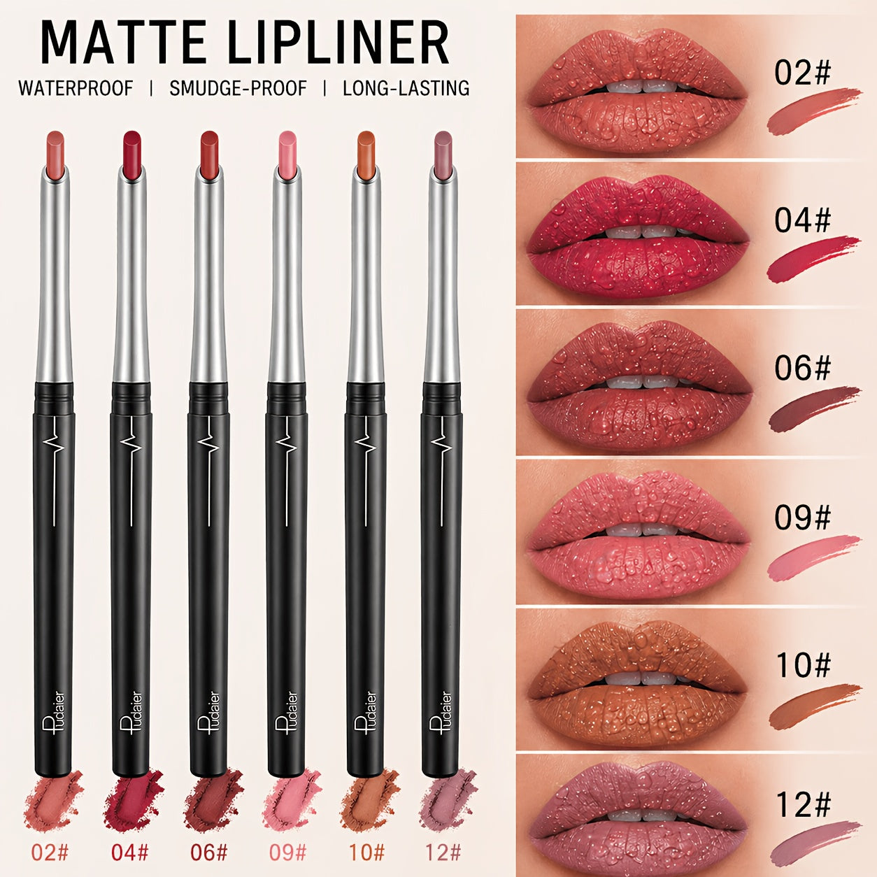 MATTE LIP LINER OUTLINER LONG-LASTING – Long-lasting, Non-fading, Non-stick to Cups, Not Easy to Remove, Perfect Holiday Gift