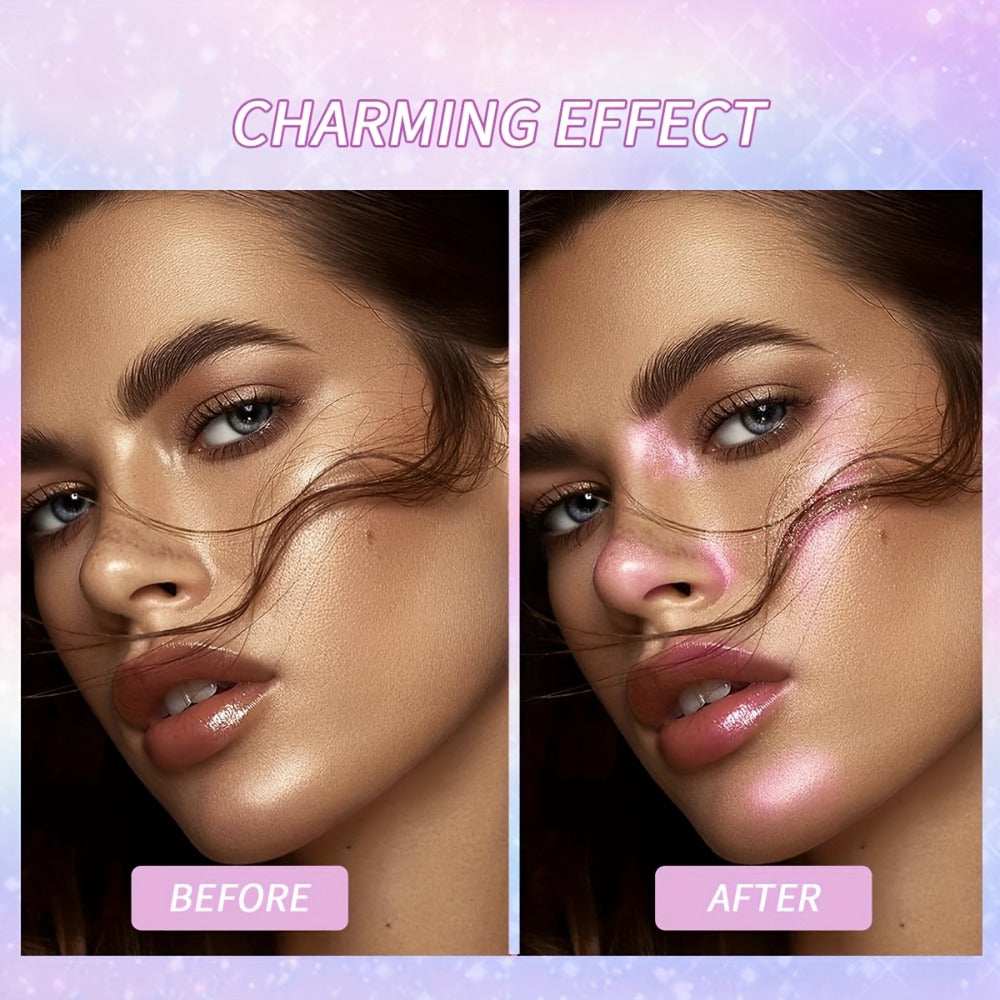 Glitter Spray for Body Face Hair Long-Lasting Luminous Shimmer Spray Lightweight Non-Greasy Radiant Glow Makeup for Festival Party Everyday Wear 4 Shades