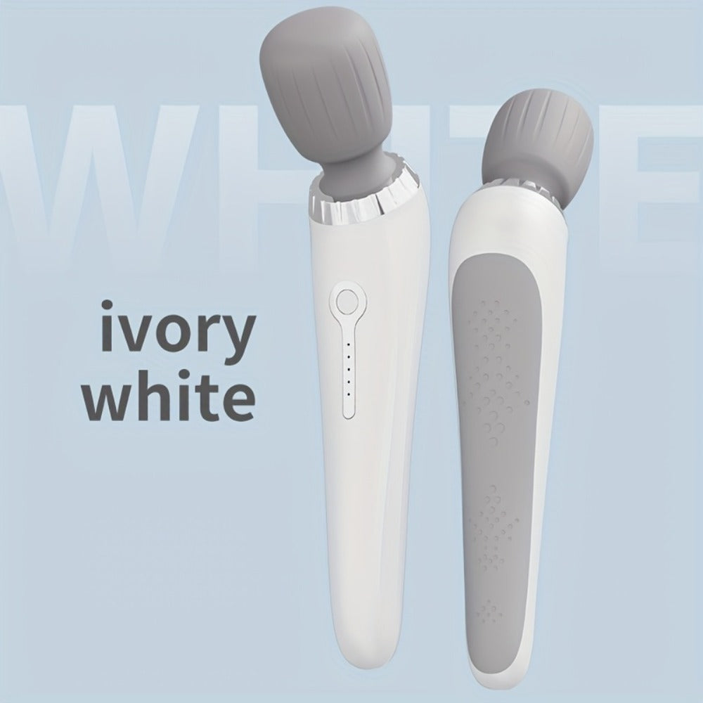 1pc Portable Electric Massager, Handheld Massage Wand, 5-Speed Adjustment, USB-Rechargeable Relaxation Massager Vibrating Massage for Neck, Back, Legs, And Waist Foot Sole Vibration Relaxation Ideal Gift for Men, Women, Athletes, And Seniors