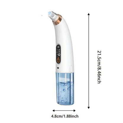 Blackhead Remover Pore Cleanser Kit USB Rechargeable 3-Intensity Suction Vacuum with Multiple Nozzles Ergonomic Skincare Device for Deep Pore Cleaning