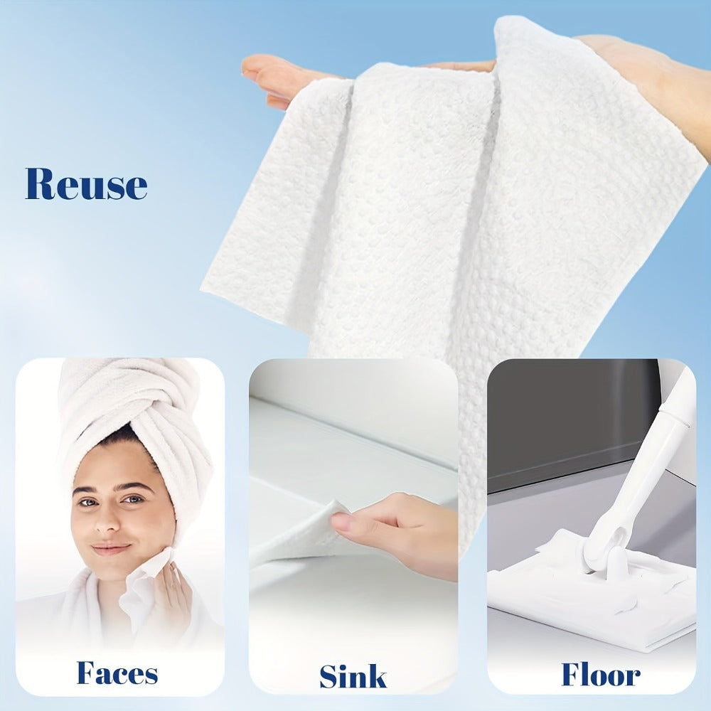10.24*11.81inch 50/150pcs Disposable Facial Towels, Ultra-Soft, Unscented Cleansing Wipes for Skin Cleaning, Suitable for All Skin Types, Multi-Purpose Makeup Remover And Thick Cleansing Towels -- 50 Sheets Per Box.
