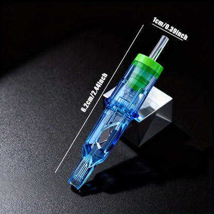 Round Magnum Tattoo Cartridge Needles 50pcs Mixed Size — 1205RM 1207RM 1209RM 1211RM 1215RM Individually Sealed Disposable Needles for Tattoo Artists & Beginners