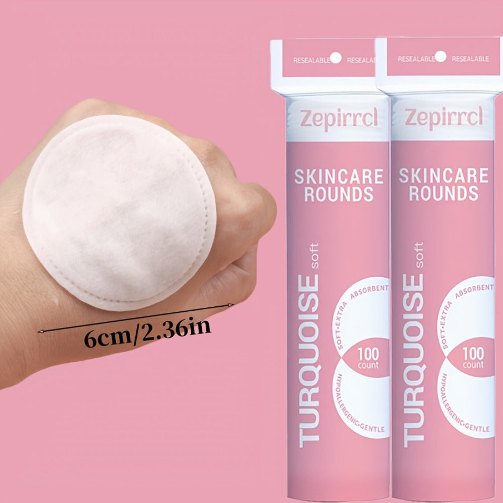600pcs Disposable High Quality Round Pads, Cleansing Pad, Makeup Remover Pads.Soft And Gentle on All Skin Types.Facial Make-Up, Cleansing And Care Tools.Portable - 100 Tablets Per Pack 2.36*2.36inch