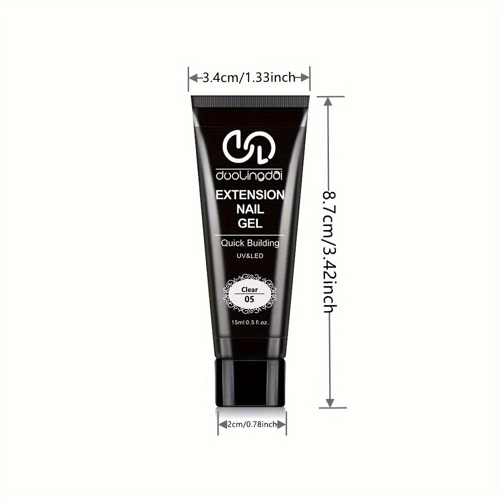 Duolingdai Poly Extension Gel Nail Kit, Featuring 12 Shades Of Nail Extension Gel, Is A Semi-Permanent Hard Fiber Gel That Is Easy to Apply for Nail Protection. Making It A Perfect DIY Starter Set for Girls' Nail Care.