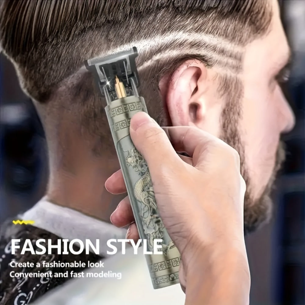 Professional Men'S Beard Trimmer with Zero Contour Design - Rechargeable Lithium Battery, ABS Plastic Body, USB Charging, Includes Limit Comb, Hair Care Accessory | Modern Hair Care | Durable Hair Care, Hair Trimmers