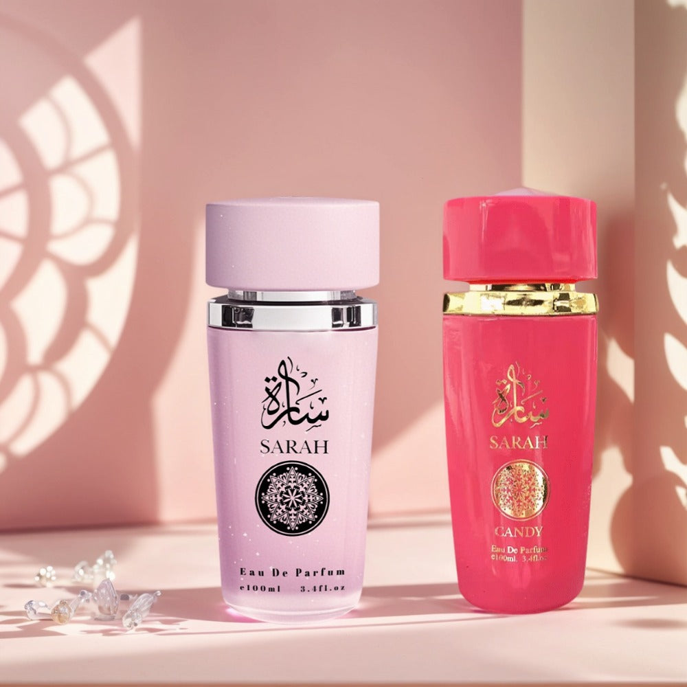 Arab Perfume Set for Women – 2-Piece Oriental Floral Eau de Toilette Spray, Long Lasting Exotic Fragrance, 3.4 fl oz Each, Luxury Gift for Her