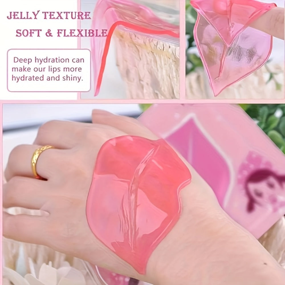 6pcs/12pcs/18pcs Moisturizing Eye Mask Hyaluronic Acid Pink Lip Mask Patch For Hydrated Lips, Moisturizing And Hydrating Anti-Dry Lip & Eye Care & Lip Eye Sleeping & Lip Eye Nourishes & Smoothing Mother Gifts Set For Women Christmas Gifts