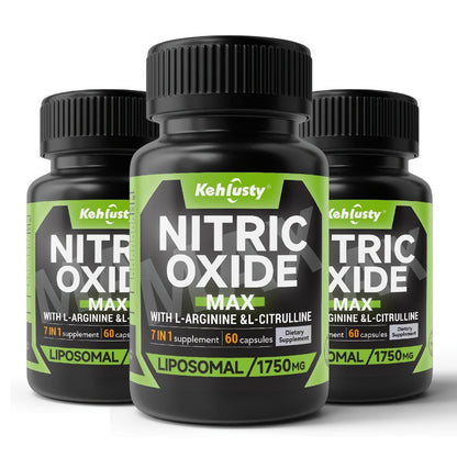 L-Arginine & L-Citrulline Energy Supplement 7-in-1 with Maca, Beetroot & Nitric Oxide Boost - Pre-Workout & Daily Stamina Support for Men & Women - Ideal for Fitness, Office & Active Adults