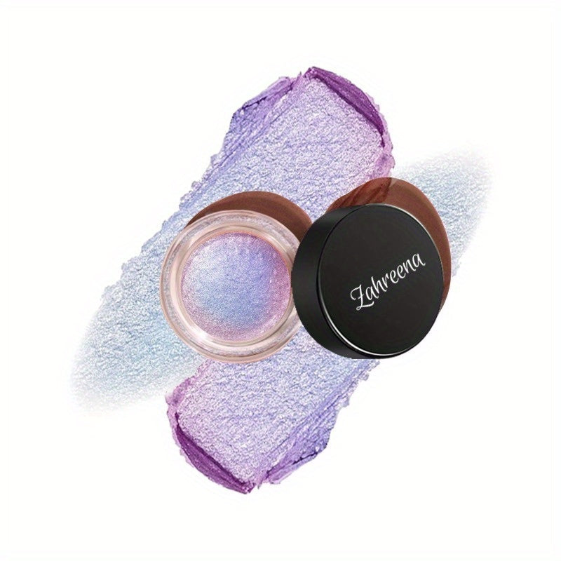 Zahreena Indigo Twilight Gradient Jelly Eyeshadow Gel - Glitter Shimmer, Holographic Finish, Long-Lasting Waterproof Purple Eye Makeup for Parties & Gifts, Longlasting Makeup | Sea Witchery Makeup | Smooth Application, Halloween