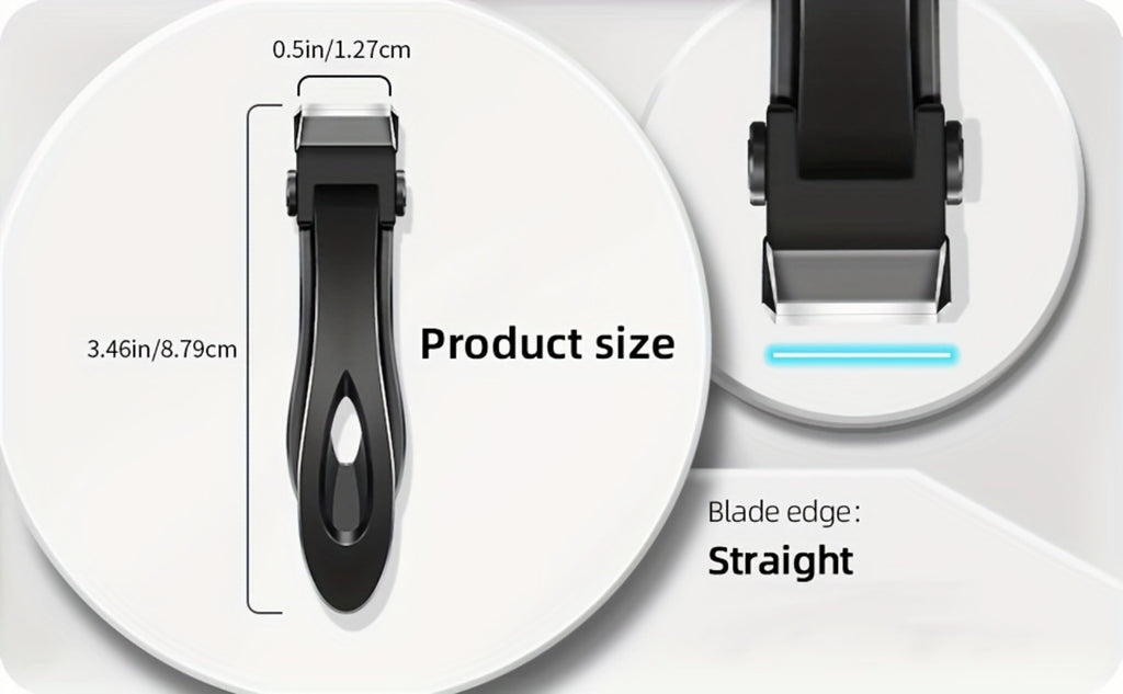 Set of Nail Clippers, Designed for Seniors with Thick Toenails, Featuring Clippers for Thick Nails, a Wide Jaw Straight Nail Clipper, a Heavy-Duty Ingrown Toenail Clipper, an Angled Nail Clipper, And a Nail File, Suitable for Both Men And Women