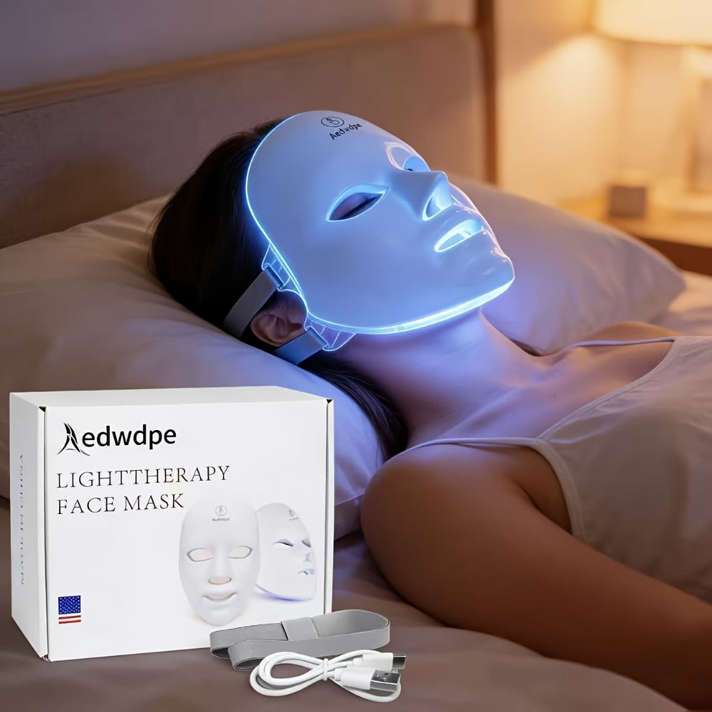 7-color Facial Beauty Device, Portable At-home Skincare Tool With USB Charging. Lovely Gift Choice For Girlfriends And Valentine'S Day.