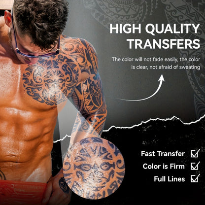 Tattoo Transfer Paper 40 Sheets Peripage Thermal Stencil Paper Ink-Free Fast Imaging A4 High Definition for Tattoo Machine Artists & Beginners