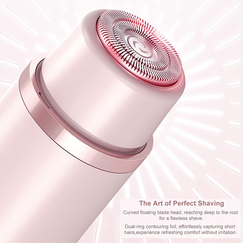 Women'S Dual-Head Electric Shaver, 2-In-1 Trimmer for Bikini Area, Portable And Rechargeable. Includes Precision Trimming Combs for Gentle, Smooth Hair Removal on Face, Arms, Legs, And Bikini Line. Perfect As a Mother'S Day Gift