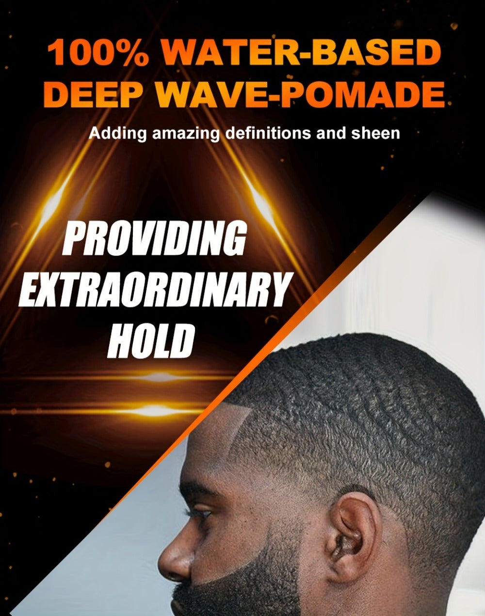 360 Wave Pomade Strong Hold Hair Styling with Jojoba Oil — Frizz Control Moisturizing Formula for Dreads Locks Twists Coily Curly Wavy Hair Men Grooming Daily Hair Care Set