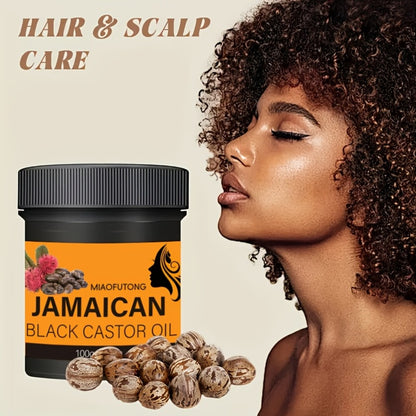 Black Castor Oil Hair Milk 5pcs — 100% Jamaica Pure Cold-Pressed Castor Oil for Deep Moisturizing, Curly Hair Care & Frizz Control | Prevents Dryness, Split Ends & Knots