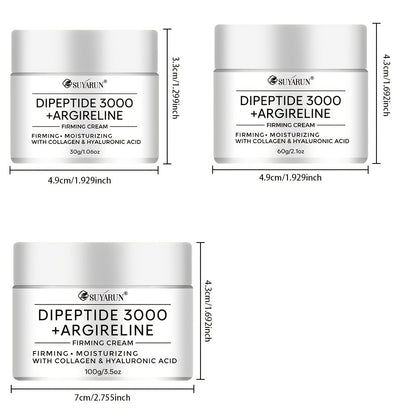Peptide Face Cream Dipeptide 3000 Niacinamide Retinol Collagen Centella Asiatica Firming Oil Control Anti Wrinkle Gentle for Dry Skin 60g