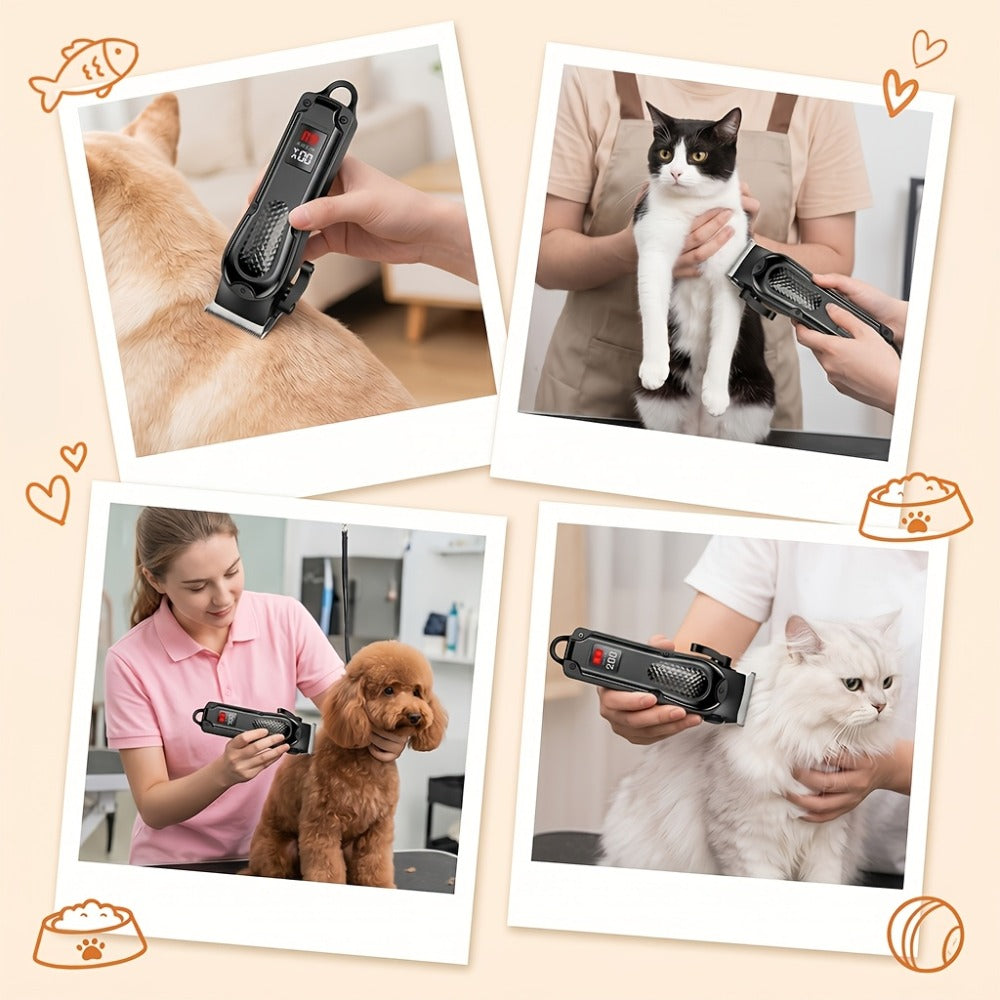 A 2pcs Men'S Grooming Set, Including an Electric Hair Clipper And a Detail Trimmer, with USB Charging And an LCD Display, Is an Ideal Gift for Fathers, Husbands, And Boyfriends on Father'S Day And Birthdays