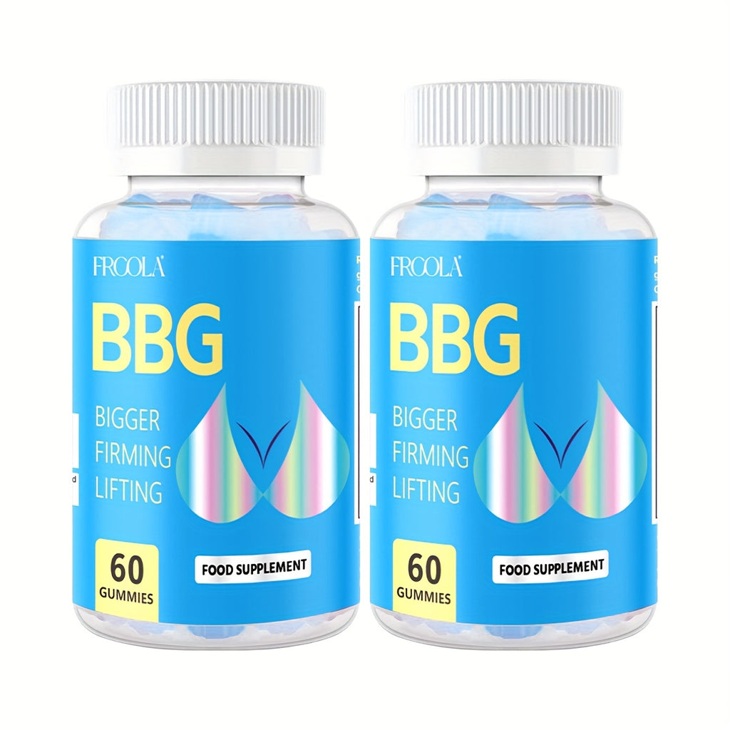 Women'S BBL And BBG Gummies - Herbal Essence | Bum And Chest Health Support Gummies for Women | Strawberry Flavor | Women'S Fitness Supplement 60 Gummies