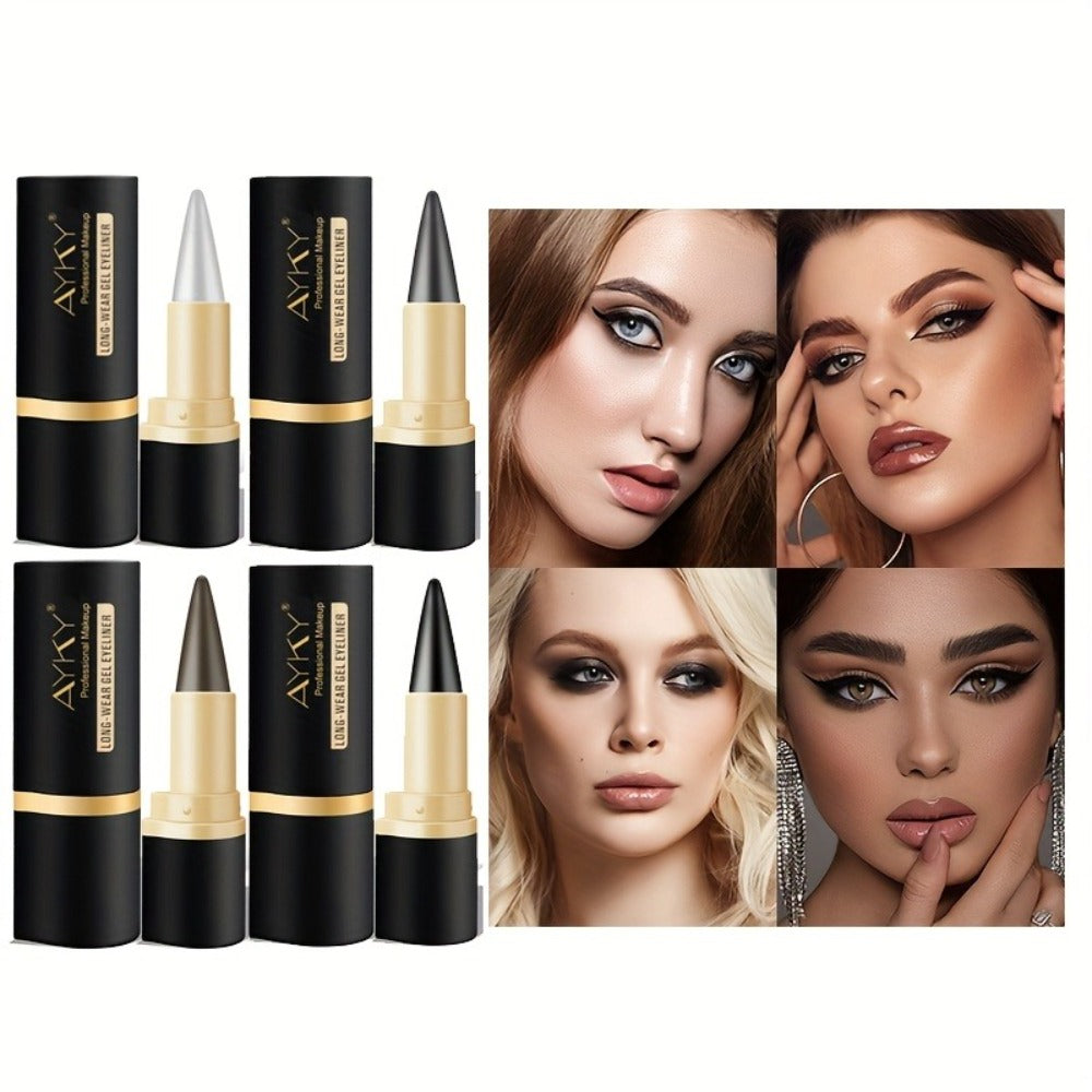 Eyeliner Set 3 Pack Waterproof Matte Black Pencil Smudge Proof Long Lasting Creamy Formula Eye Liner Kit for Beginners Women All Day Wear